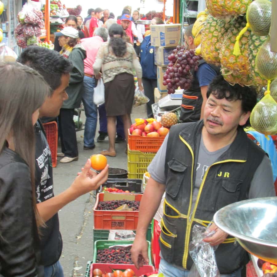 Shared Tour of Colombian Exotic Fruit at Paloquemao Market - Entering Bogotá’s largest fruit market