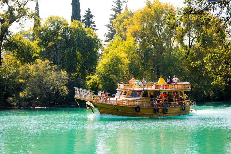 Side: Manavgat River Boat Trip & Grand Market w/ Lunch - Morning pickup from Side resorts