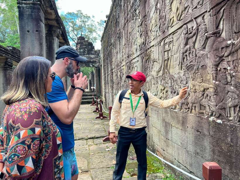 Siem Reap: Angkor Wat Sunrise and Market Tour by Jeep - Ta Prohm and Ta Nei under the trees