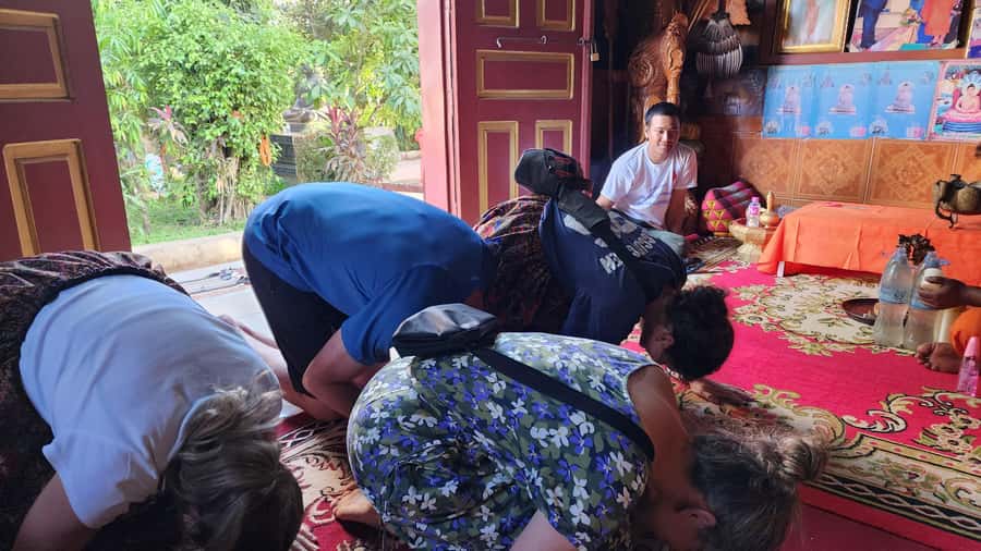 Siem Reap Cambodian Buddhist Water Blessing and Local Market - Leaving Siem Reap by tuk tuk