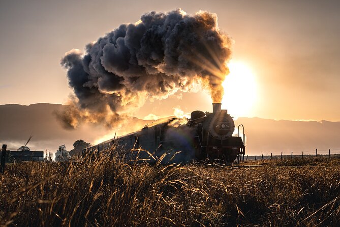 Steam Train to Elgin Railway Market - Leaving Cape Town with Table Mountain in view