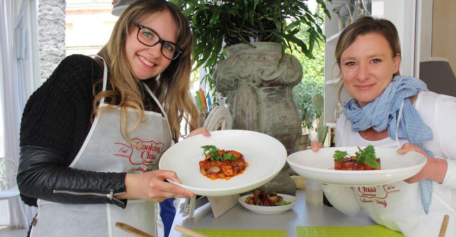 Taormina: Sicilian Cooking Class & Market Tour - Coffee, recipes, and the move into the kitchen