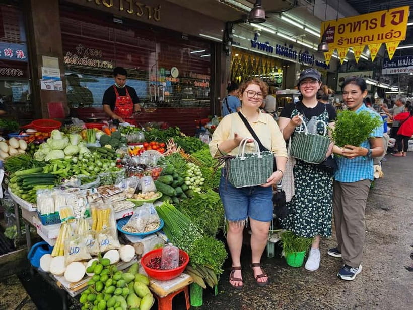 Thai Herbal Cooking Class & Market Tour in Bangkok - Herbal tea, flowers, and the meal at noon