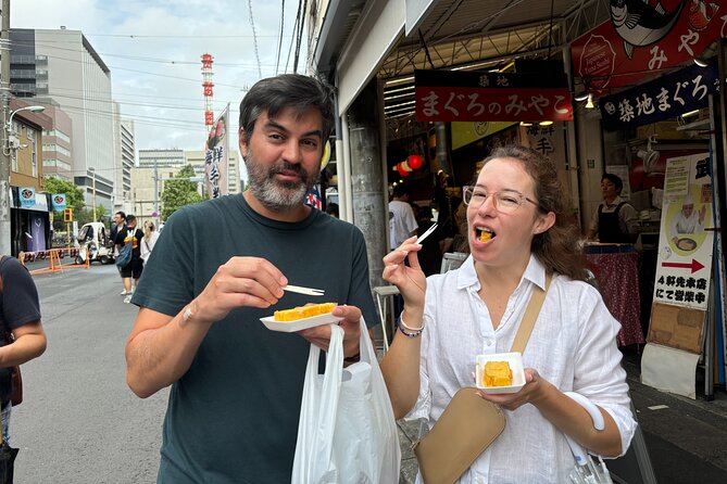 Tokyo: Private Tsukiji Fish Market Tour with 3 food stops - The main event: 55 minutes in Tsukiji Outer Market