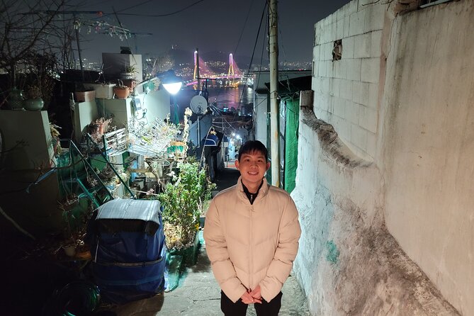 Visit Busan night market and enjoy the night view of Busan harbor - Walking through older residential alleys